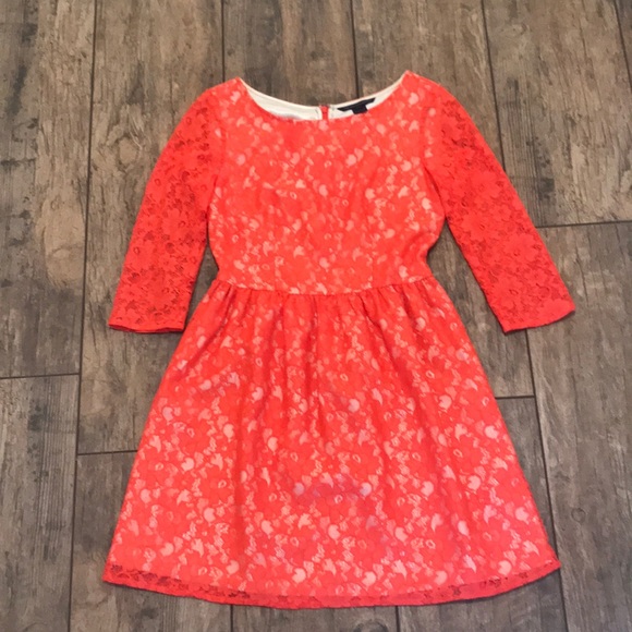 French Connection Dresses & Skirts - French Connection Lace Dress Orange